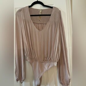 Free People Blush Bodysuit